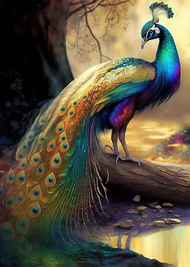 Peacock Animal Colorfull