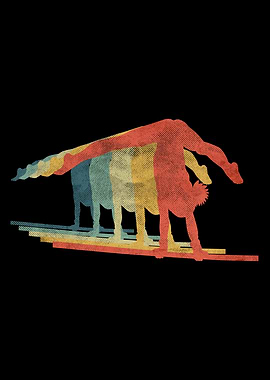 Gymnast Girl Bar Exercise