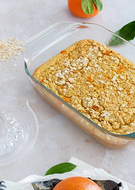 Orange baked oats