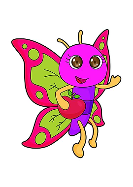 Butterfly Apple Fruit