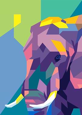 Elephant Pop Art