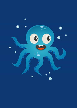Cute Octopus Funny Squid