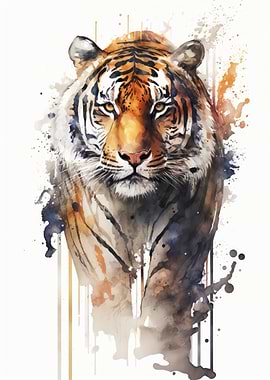 Tiger Watercolor
