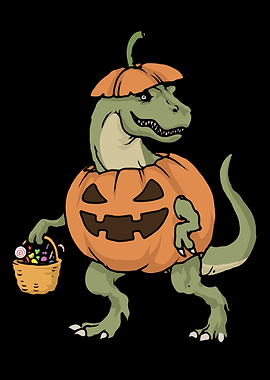 Trick Or Treat Dinosaur