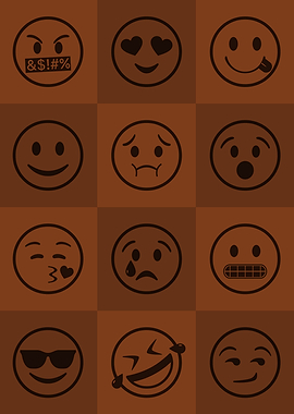 Emoji Expressions Orange