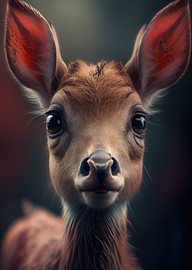 Curious Fawns Portrait