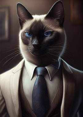 Siamese Cat Suit Animal