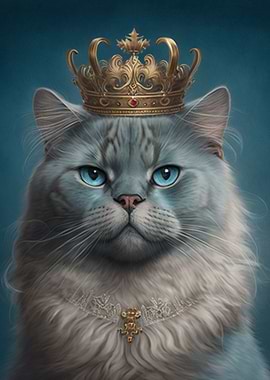 Cat King Cute