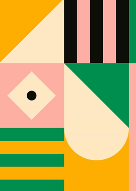 Vintage pattern poster