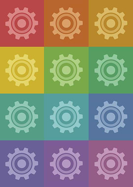 Engineer Gears Pop Art