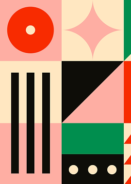 Vintage abstract poster