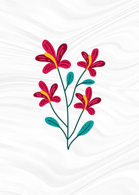 AESTHETIC RED FLOWER