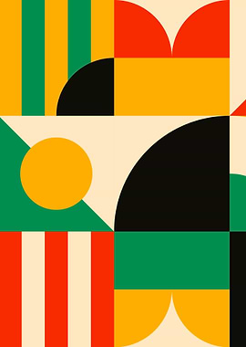 Vintage abstract poster