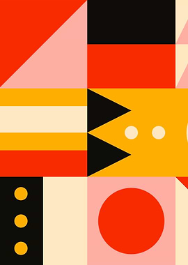 Vintage abstract poster