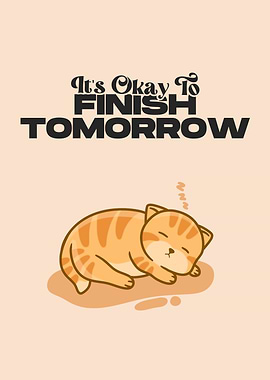 Cute Cat Illustration Word