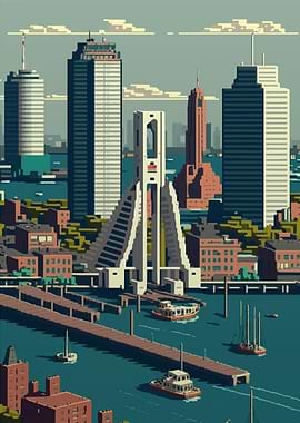 Rotterdam Pixel Art