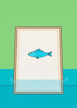 fish painting and water