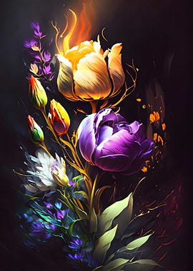 Colorful Flowers Blossoms