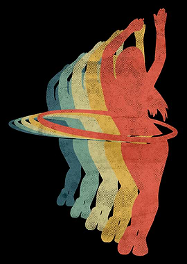 Hula Hoop Dancing Girl