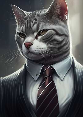 Cute Cat Suit Animal