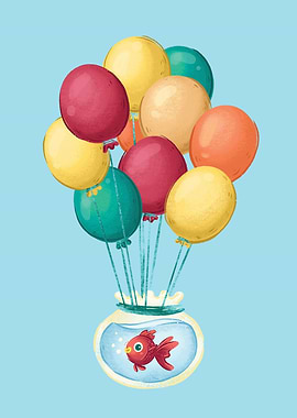 balloons and fish