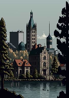 Linkoping Pixel art