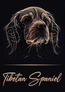 Tibetan Spaniel Portrait