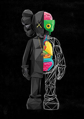 Kaws Companion Hypebeast' Poster, picture, metal print