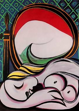 the mirror 1932 by Picasso