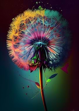 Colorful Dandelion