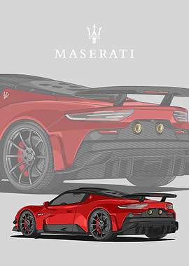 maserati mc20 red
