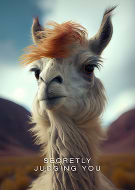 Llama secretly judging