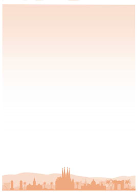 Desert city silhouette