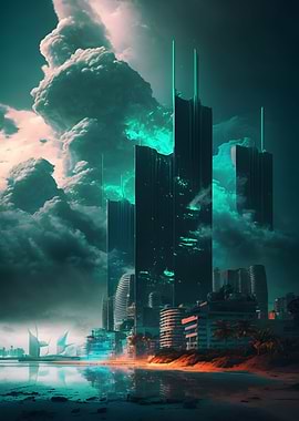 Futuristic City Building