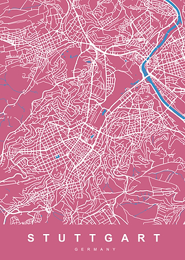 Map STUTTGART GERMANY