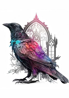 Colourful Raven