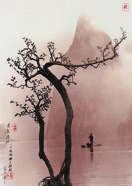 Fishing On a Misty Lake