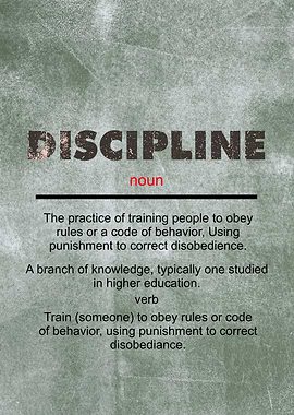 Discipline Dictionary