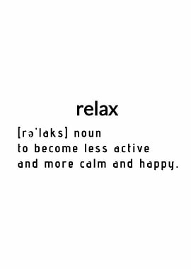 Relax Definition
