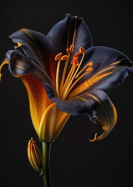 Cinematic Blooming Lily