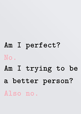 am i perfect