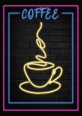 Abstract minimalist COFFEE