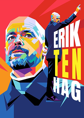 Erik 10 Hag Pop Art