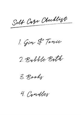 Self Care Checklist