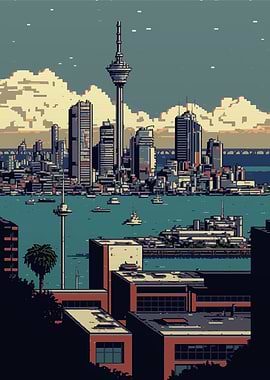 Auckland Pixel art