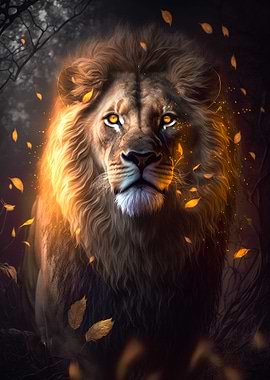 Glowing Lion