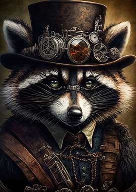 Steampunk Raccoon