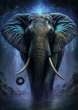 Colorful Elephant Forest