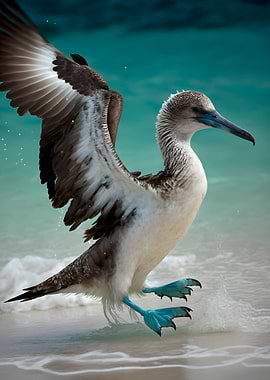 Blue Footed Booby Bird