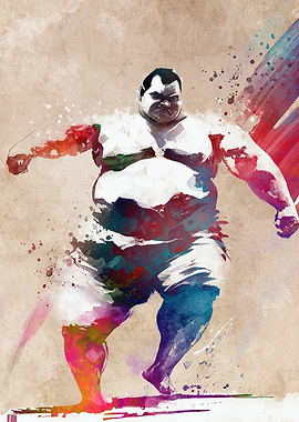 Sumo sport art
